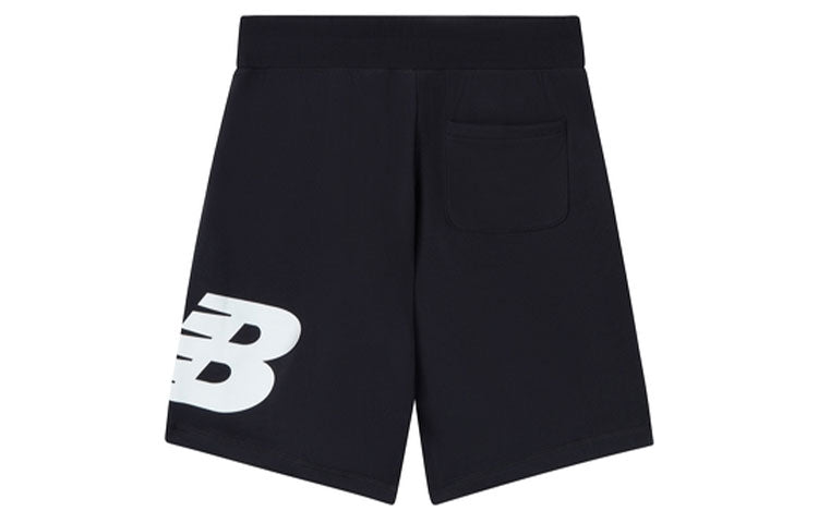New Balance Logo Print Sportswear Shorts 'Black White' AMS01915-BK