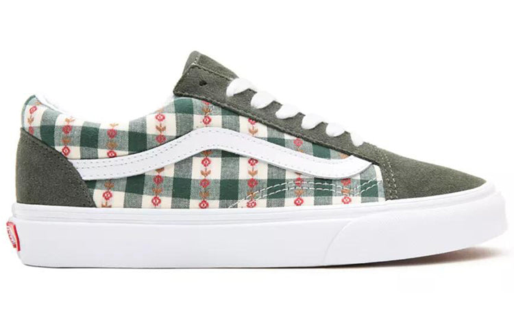 Vans Old Skool 'WhiteGreen Plaid' VN0A3WKT4RU