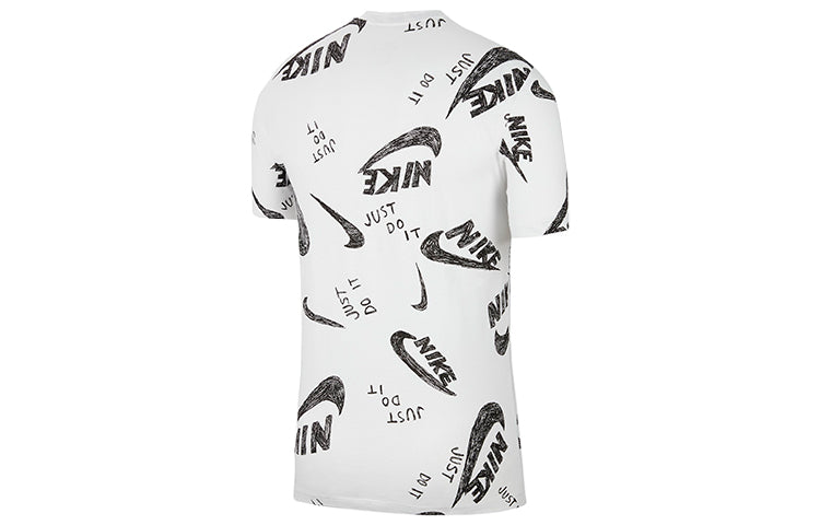 Nike Sportswear Full Logo Short Sleeve 'White' CU9084-100