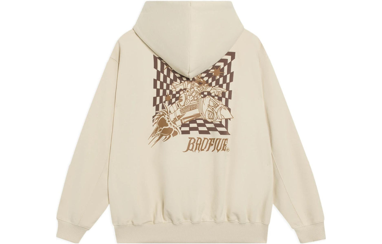 Li-Ning BadFive Cartoon Graphic Hoodie 'Light Brown' AWDT091-6