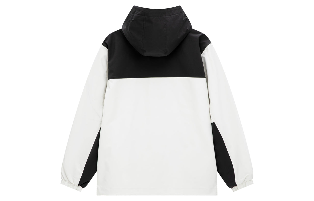 New Balance Logo Urban Remix Woven Jacket 'White Black' AMJ33359-CIC
