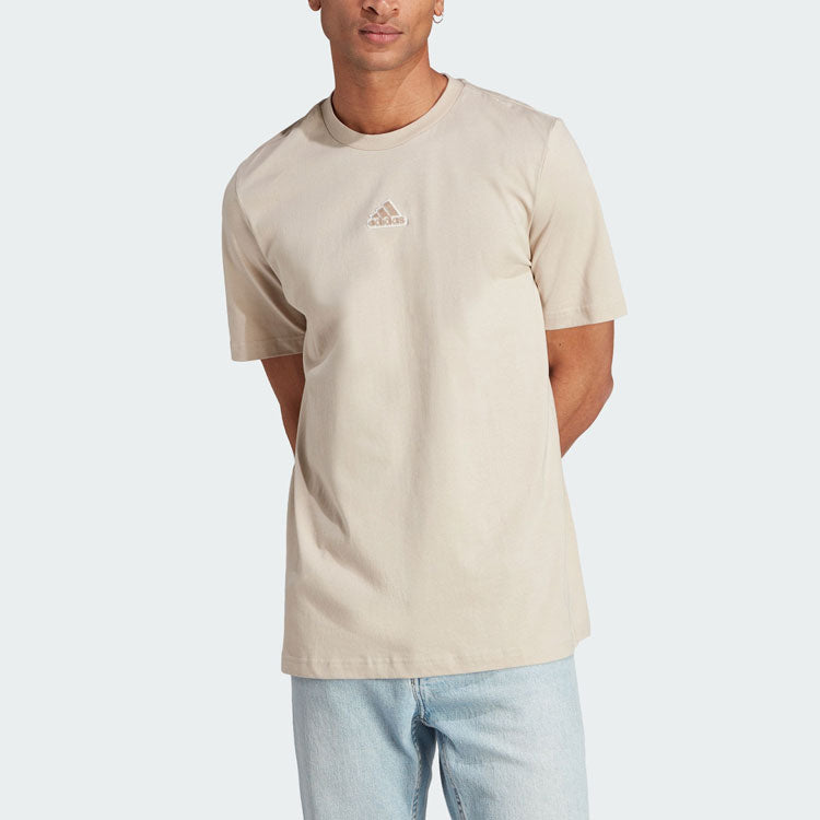 adidas Elevated Pile Embroidery Logo T-Shirts 'White' HY1333