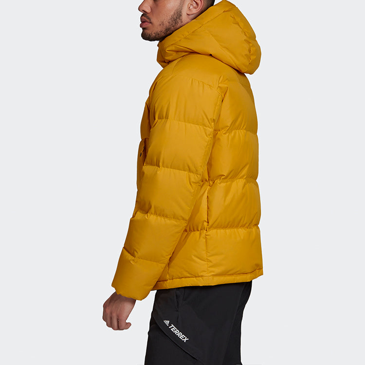 adidas Xplr Puff Dwn J Outdoor Sports Down Jacket White Gold GE9899