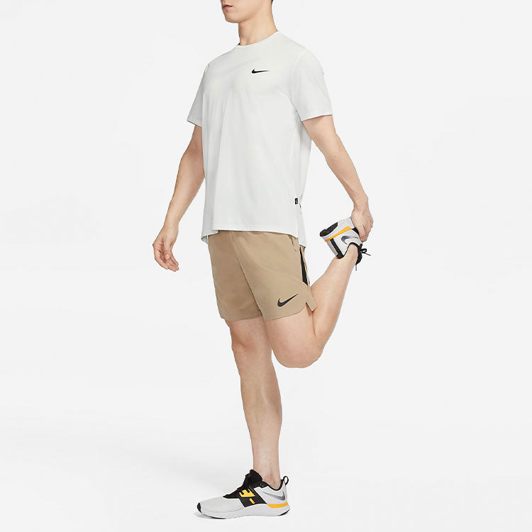 Men's Nike Alphabet Pattern Printing Round Neck Short Sleeve Mountain White T-Shirt DX6305-121