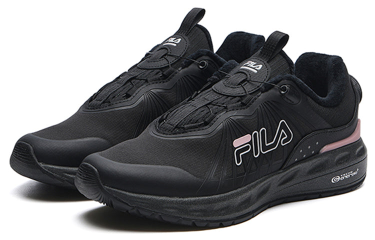 (WMNS) FILA Athletics Fleece Low-Top 'Black Pink' A12W212210FBK