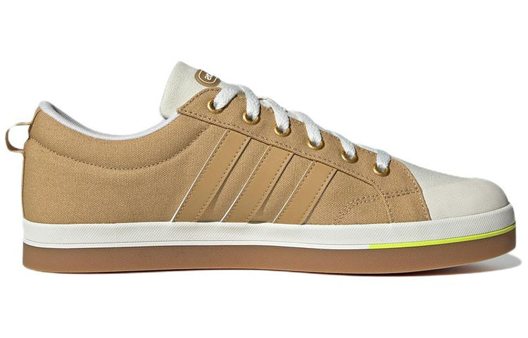 adidas neo Bravada Wear-resistant Non-Slip Casual Skateboarding Shoes Unisex Brown Yellow GY9682