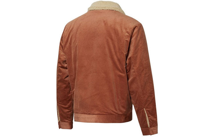 PUMA Cord Embroidered Logo reversible corduroy Jacket Brown 534751-17
