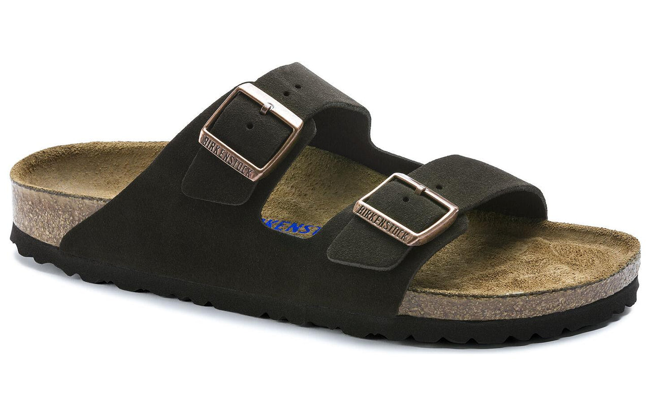 Birkenstock Arizona Soft Footbed Suede Leather Narrow Fit 'Mocha' 0951313