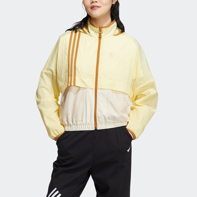 (WMNS) adidas Neo Util Windbreaker Jackets 'Yellow' HN2329