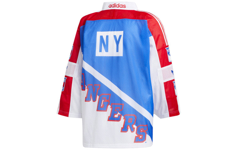 adidas Bl Ny Jersey Long-Sleeve Men Red/Blue FM1557