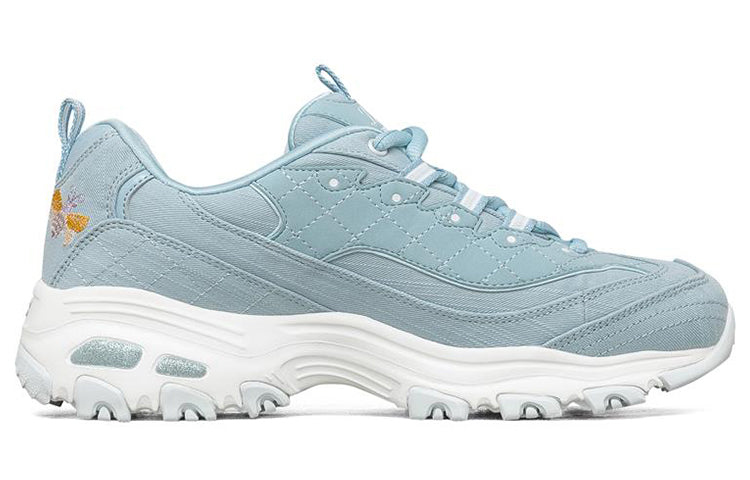 (WMNS) Skechers D'Lites 1.0 Low-TopRunning Shoes Blue 149465-BLU