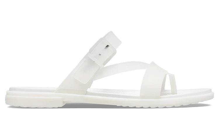 (WMNS) Crocs Tulum Slides 'Translucent White' 207173-159