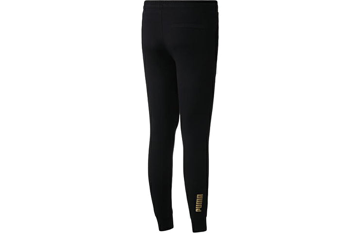 PUMA Essentials Metallic Pants 'Black' 597460-51