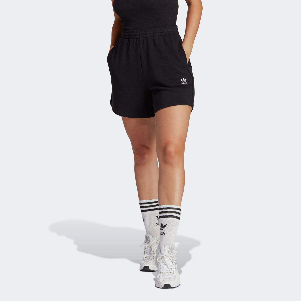 (WMNS) adidas Adicolor Essentials French Terry Shorts 'Black' IA6451