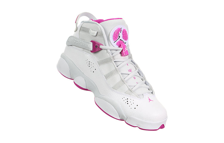 (GS) Air Jordan 6 Rings 'Platinum Fuchsia' 323399-011