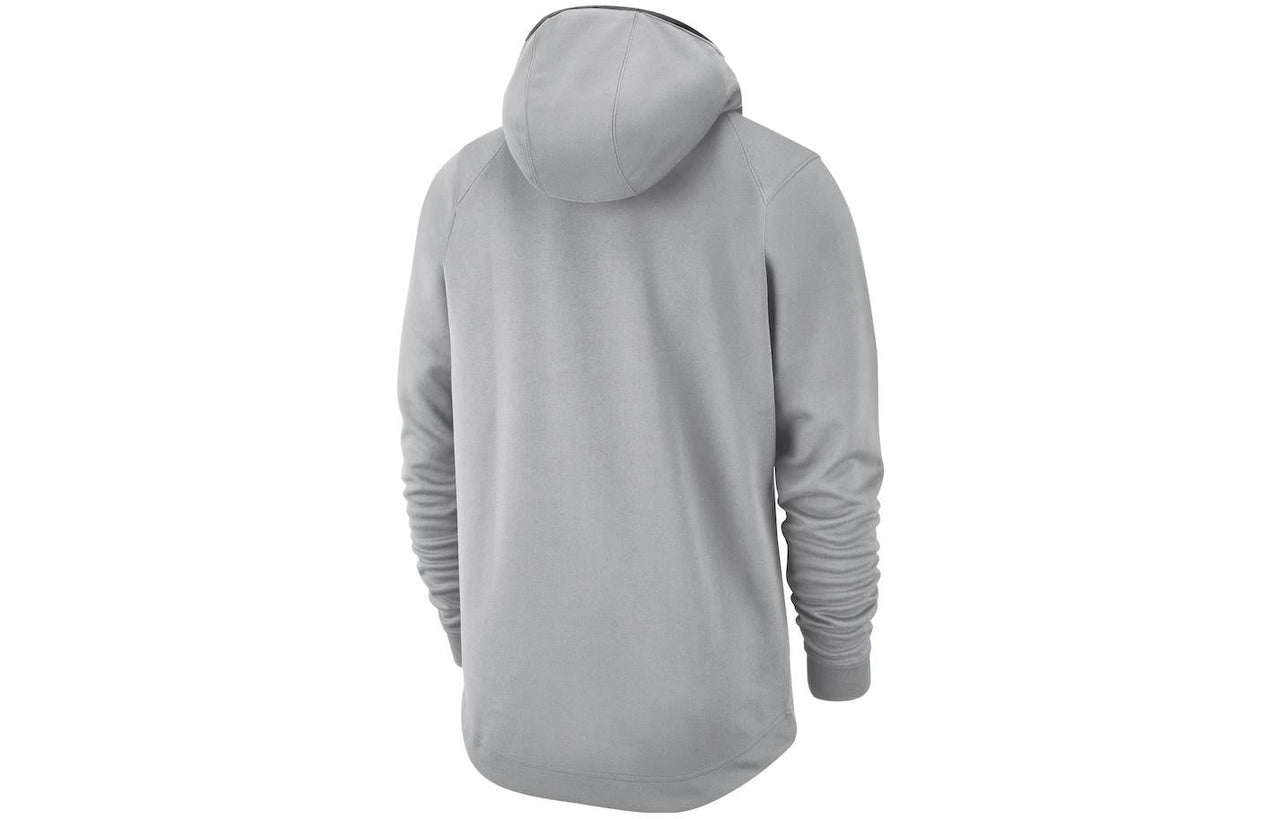 Men's Nike NBA Spurs Printing Alphabet Pullover Hooded Long Sleeves Gray AT9059-007