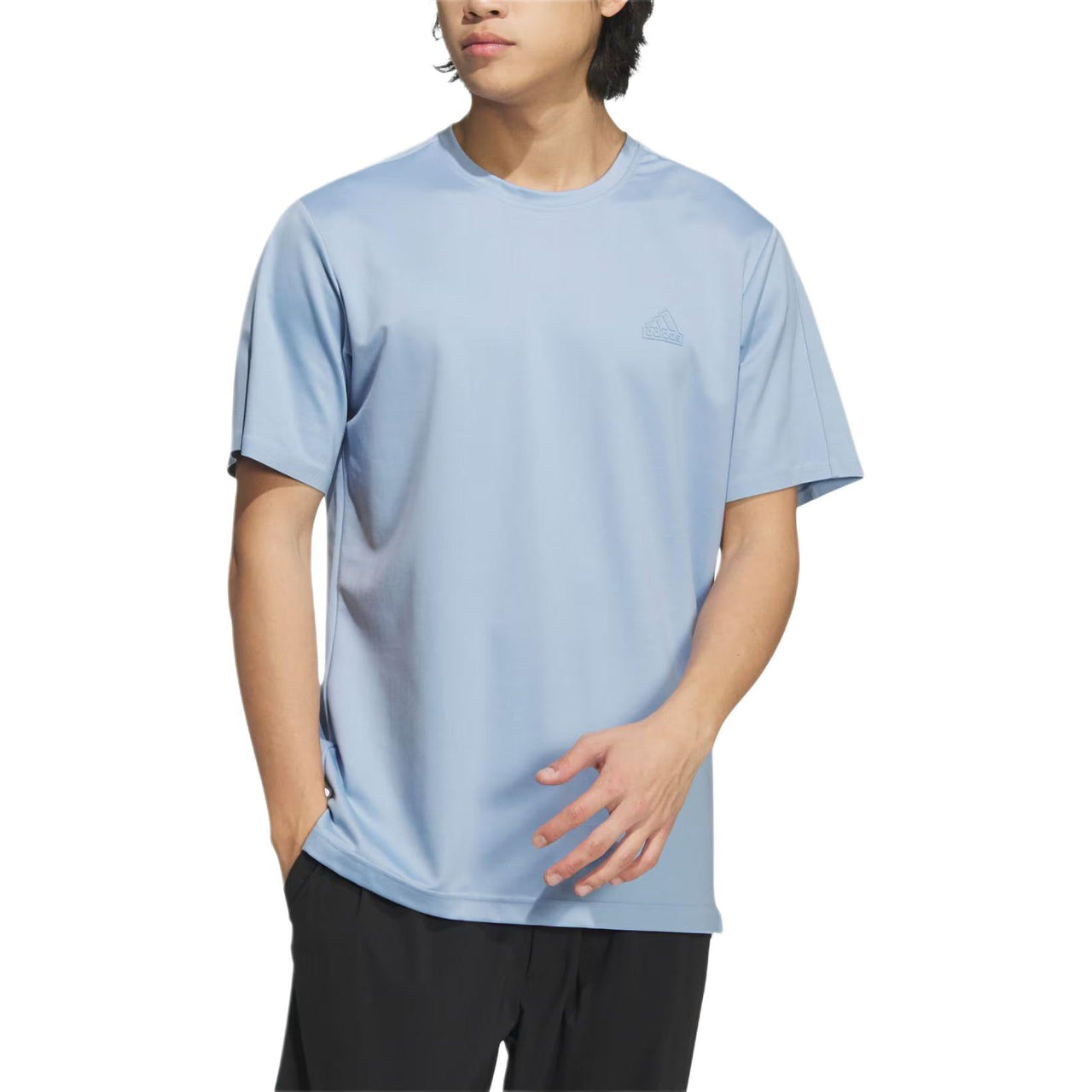 adidas Sport Casual Cooling Solid Color Crew Neck T-Shirt Asia Sizing 'Teal' JD5224