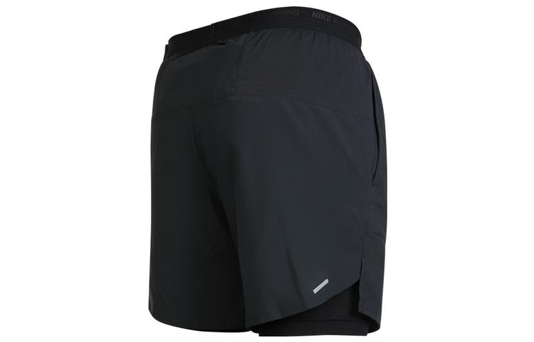 Nike Dri-FIT Solid Color Small Label Breathable Quick Dry Running Training Shorts Black DM4760-010