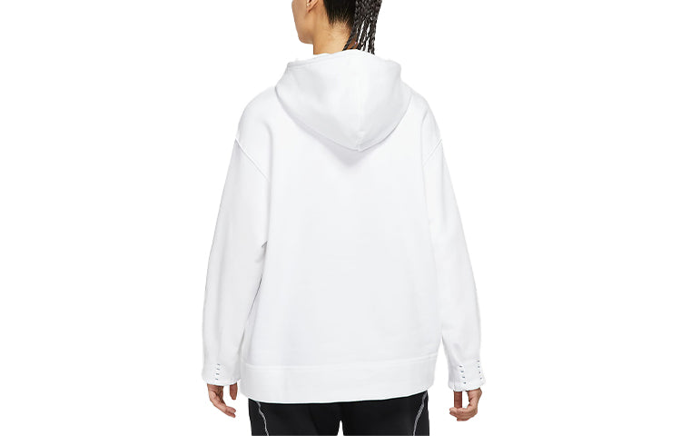 (WMNS) Nike Sportswear Loose Fleece Hoodie White DO7409-100