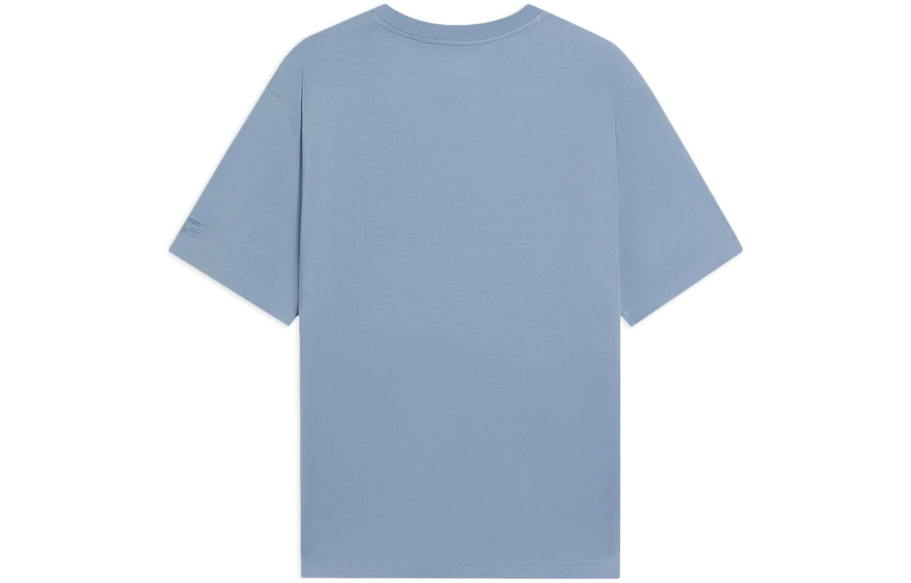 Li-Ning Floral Logo T-shirt 'Blue' AHSS757-3