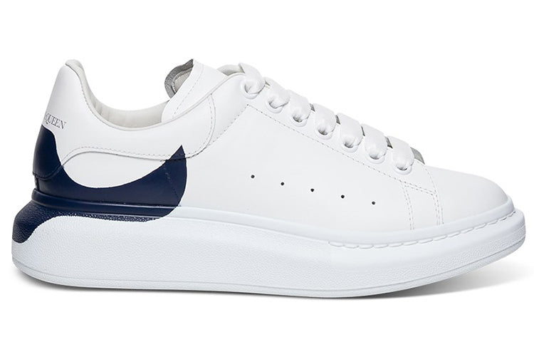 Alexander McQueen Oversized Sneaker 'White Navy Heel' 645863WHZ4L9098