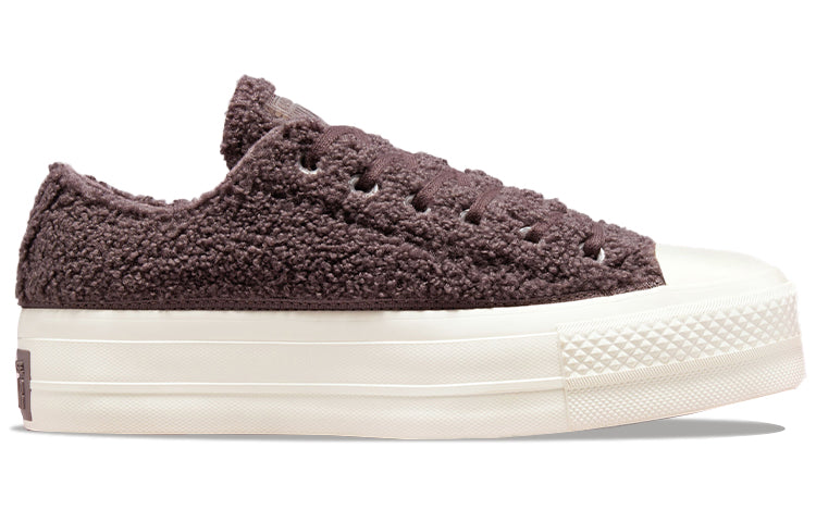(WMNS) Converse Chuck Taylor All Star Platform Low 'Cozy Sherpa - Violet Ore' 572201C