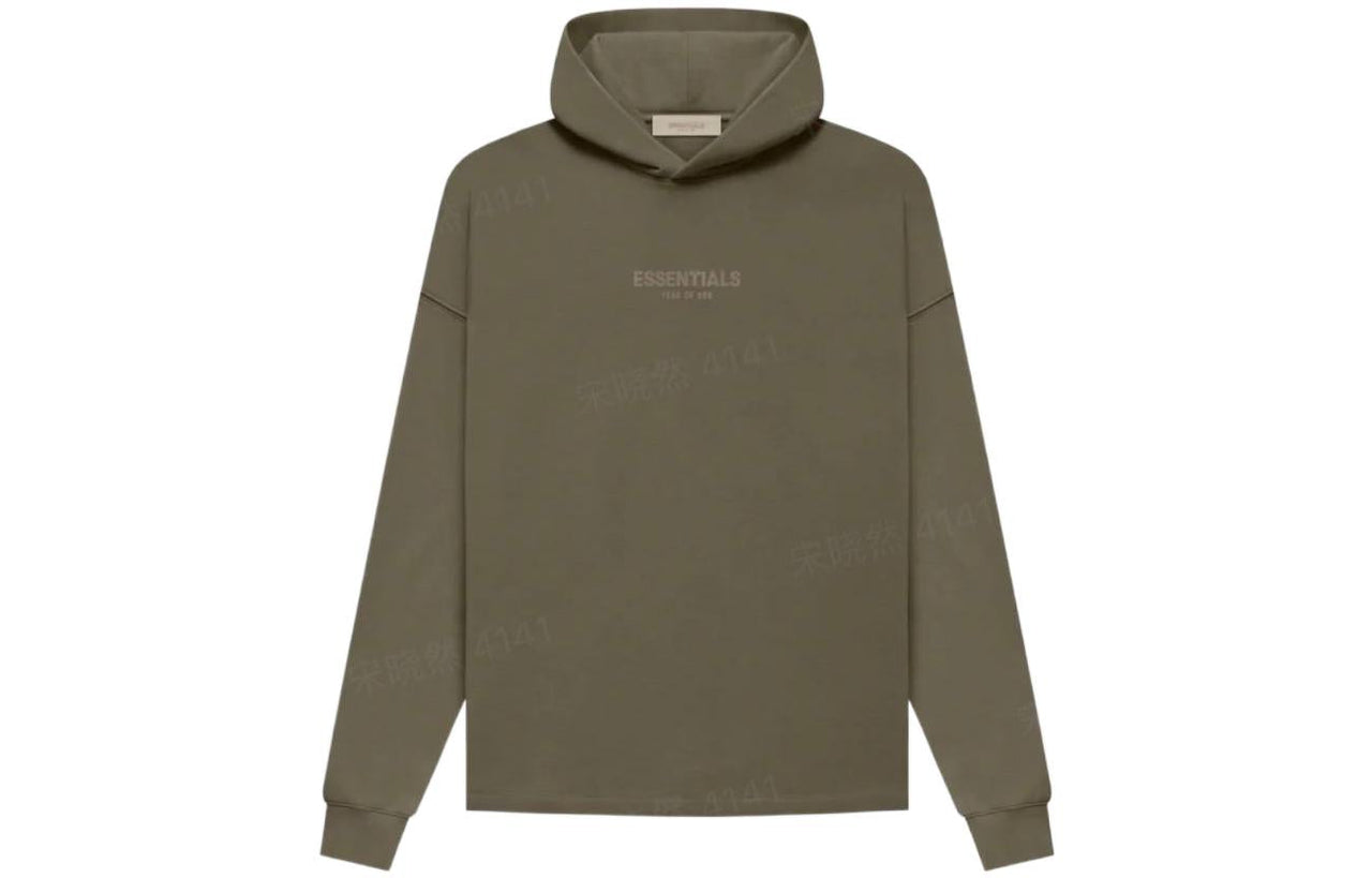 Fear of God Essentials FW22 Relaxed Hoodie 'Wood' FOG-FW22-603