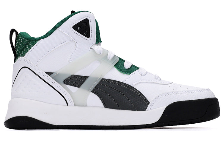 PUMA Unisex Backcourt Mid Cyber Week Sneakers White/Green 381129-03