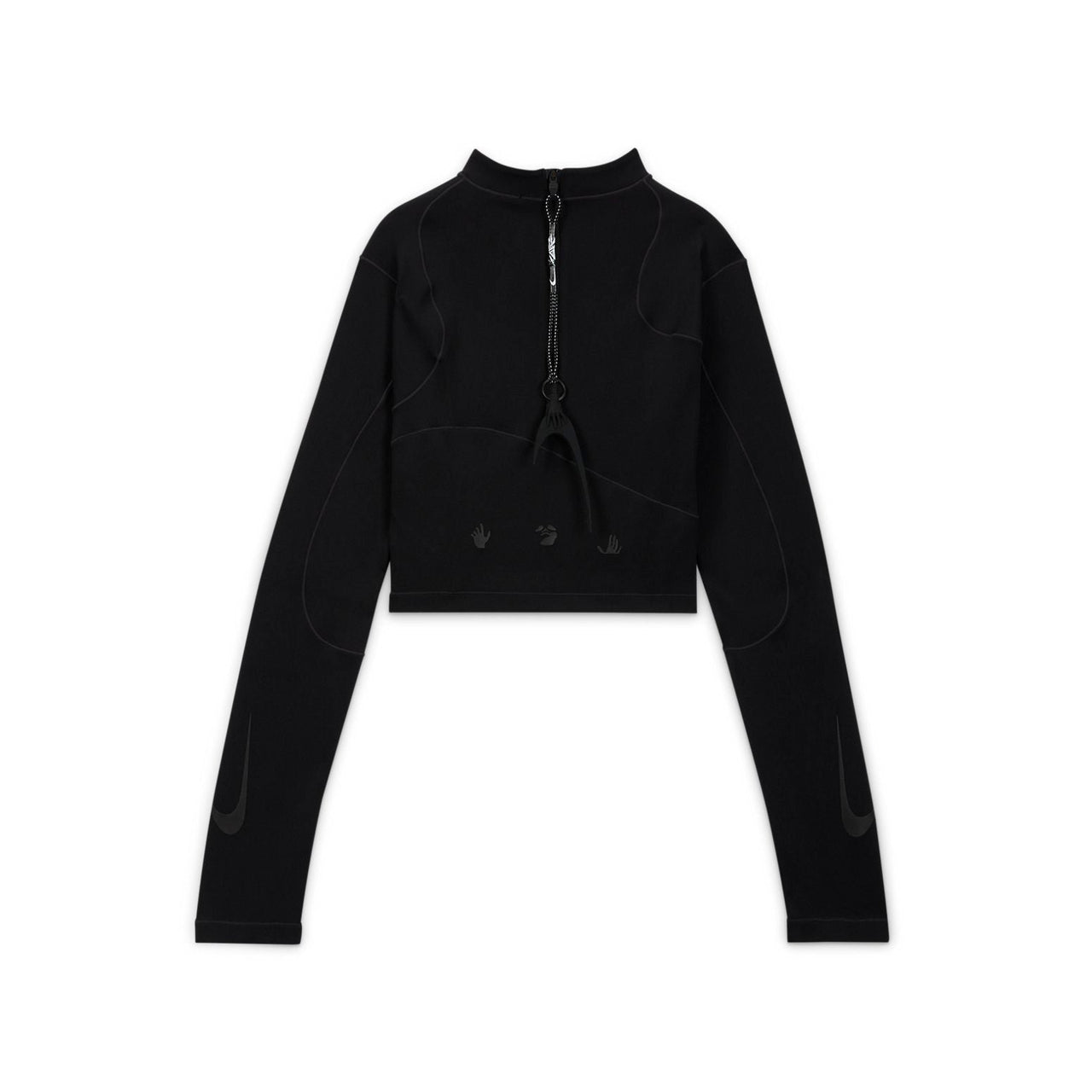 (WMNS) Nike x Off-White Long-Sleeve Top Asia Sizing 'Black' DV5559-010