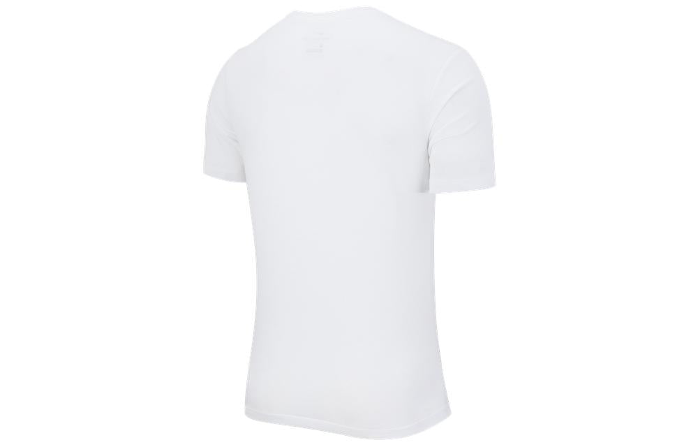 Men's Nike Solid Color Round Neck Logo Pullover Short Sleeve White T-Shirt DD9211-100