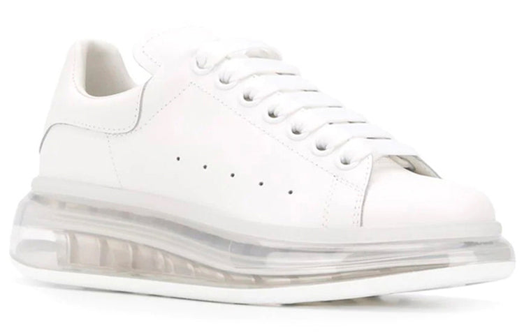 (WMNS) Alexander McQueen Oversized Sneaker 'White Clear Sole' 611698WHX989000