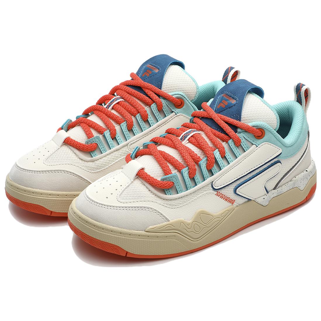 (WMNS) FILA FUSION Nollie Sneakers 'White Orange Blue' T12W332301FGD