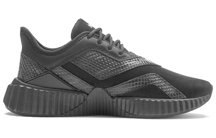 (WMNS) PUMA Defy Stitched Croc Low Top Running Shoes Black/Grey 192628-01
