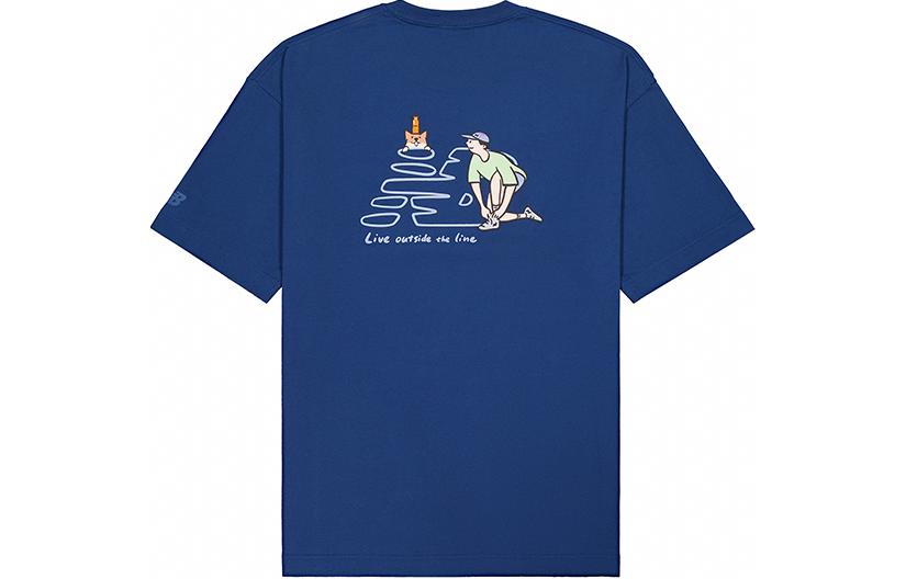 New Balance Graphic T-Shirt 'Blue' NEE26041-DIG