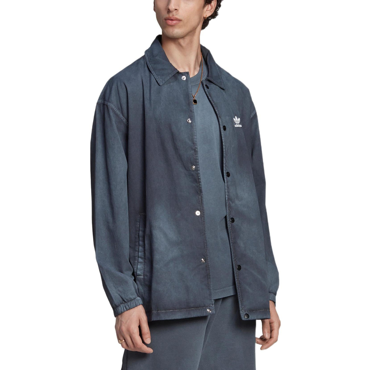 adidas originals Essentials+ Dye Coach Shirt 'Black' HK7513