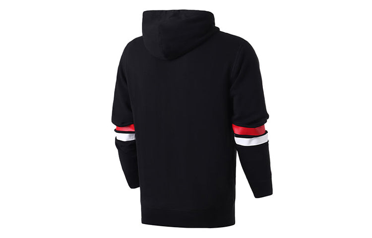 Converse Collegiate Text Pullover Hoodie 'Black' 10017352-A01