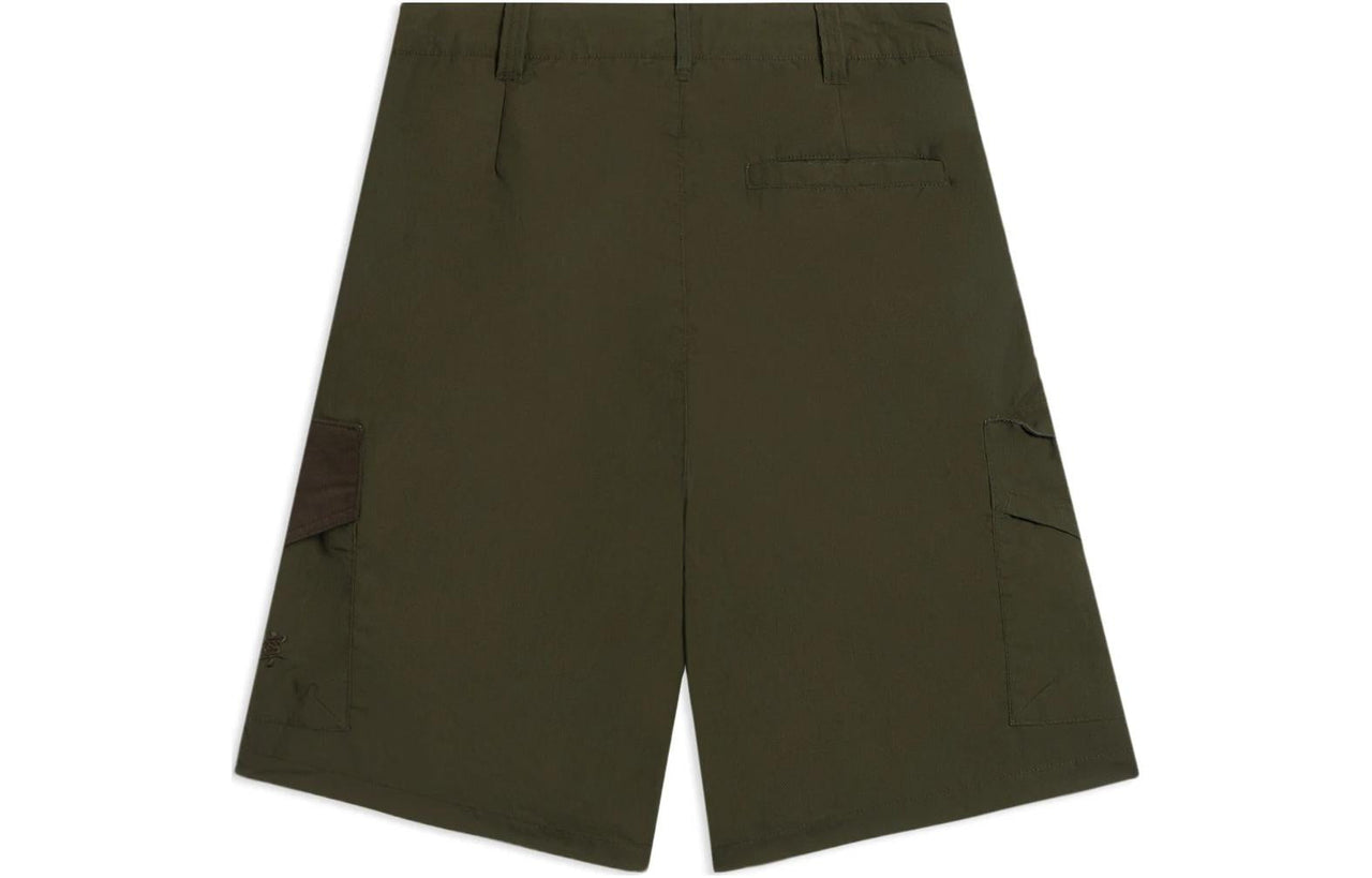Li-Ning Embroidered Logo Shorts 'Dark Olive Green' AKSS077-3
