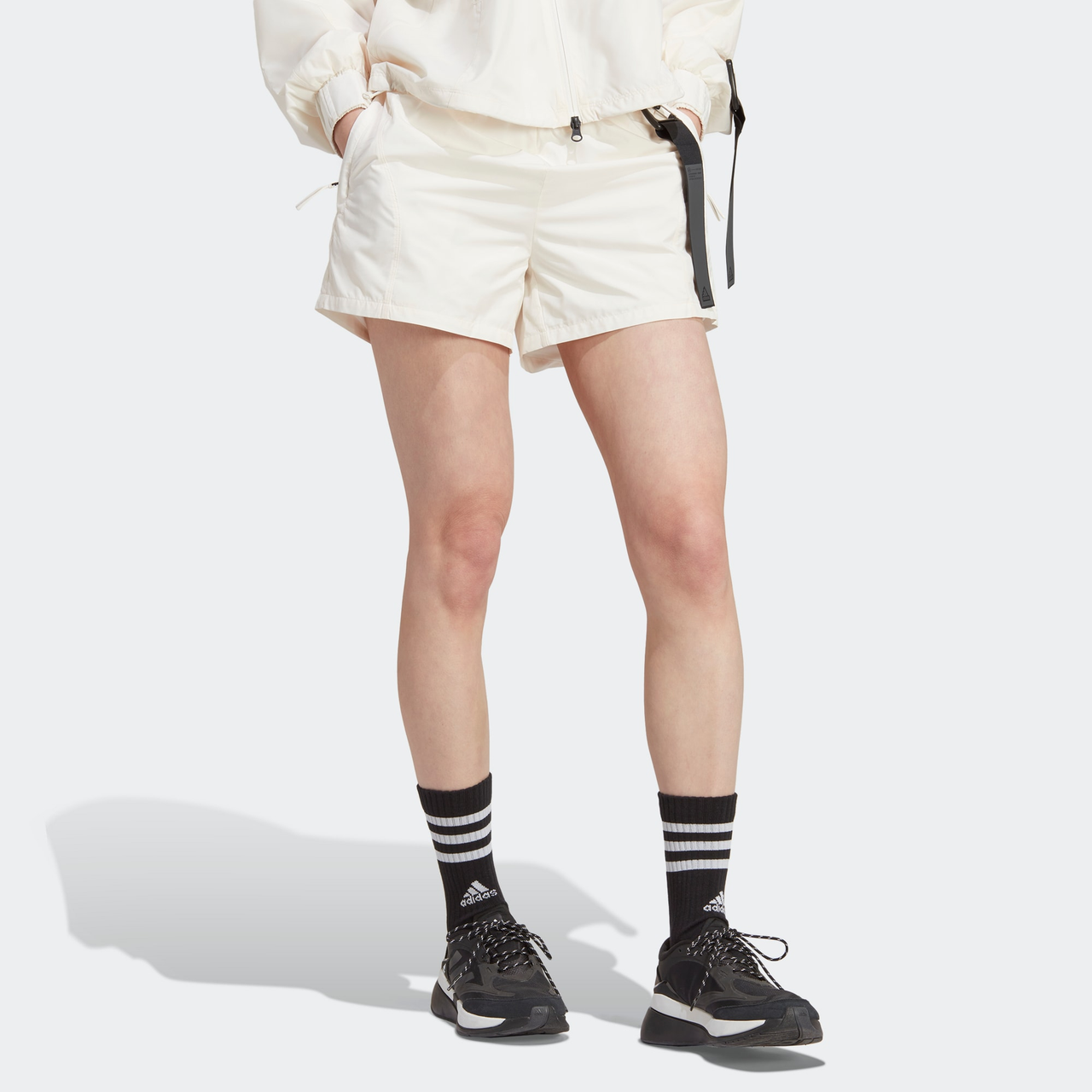 (WMNS) adidas Escape Shorts Asia Sizing 'White' HU0235