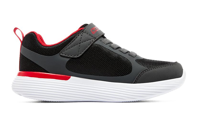 (GS) Skechers Go Run 400 V2 'Grey Red Black' 405104L-BKRD