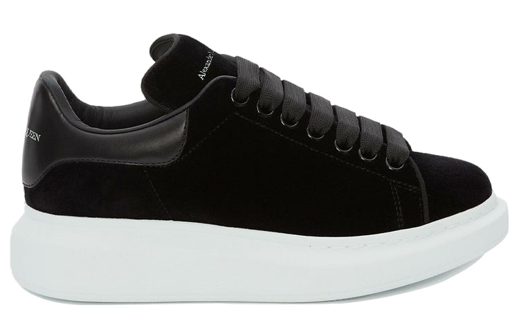 (WMNS) Alexander McQueen Oversized Sneaker 'Smooth Black' 553775W4FKT1000