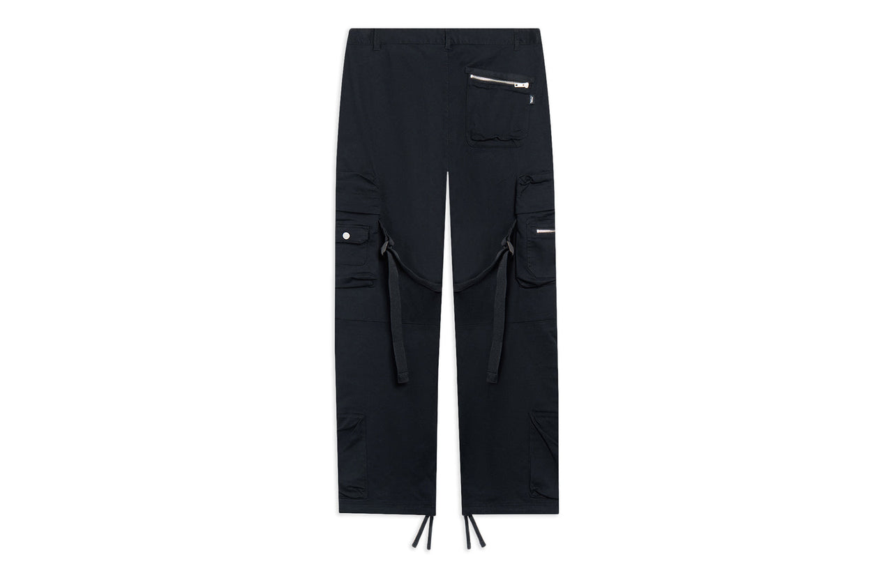Li-Ning Skateboarding Graphic Loose Fit Cargo Pants 'Black' AKXT043-1