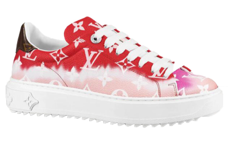 (WMNS) LOUIS VUITTON Time Out Sneakers 'White Red' 1A7ULV