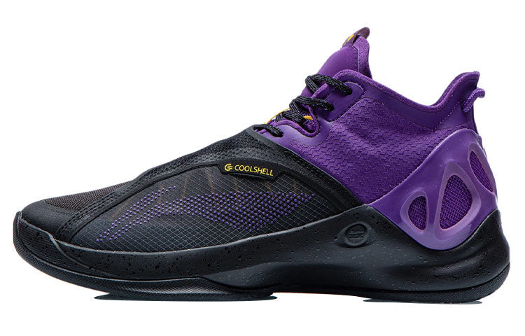 Li-Ning Original VOIT High Top Basketball Shoes 'Black Purple' ABAR081-7