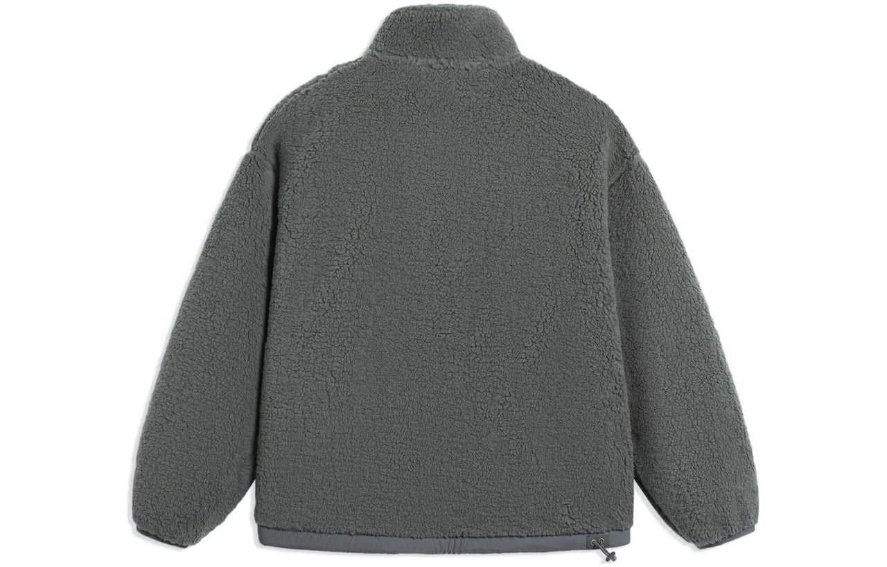 Li-Ning BadFive Logo Polar Fleece Jacket 'Grey' AFDSA67-5