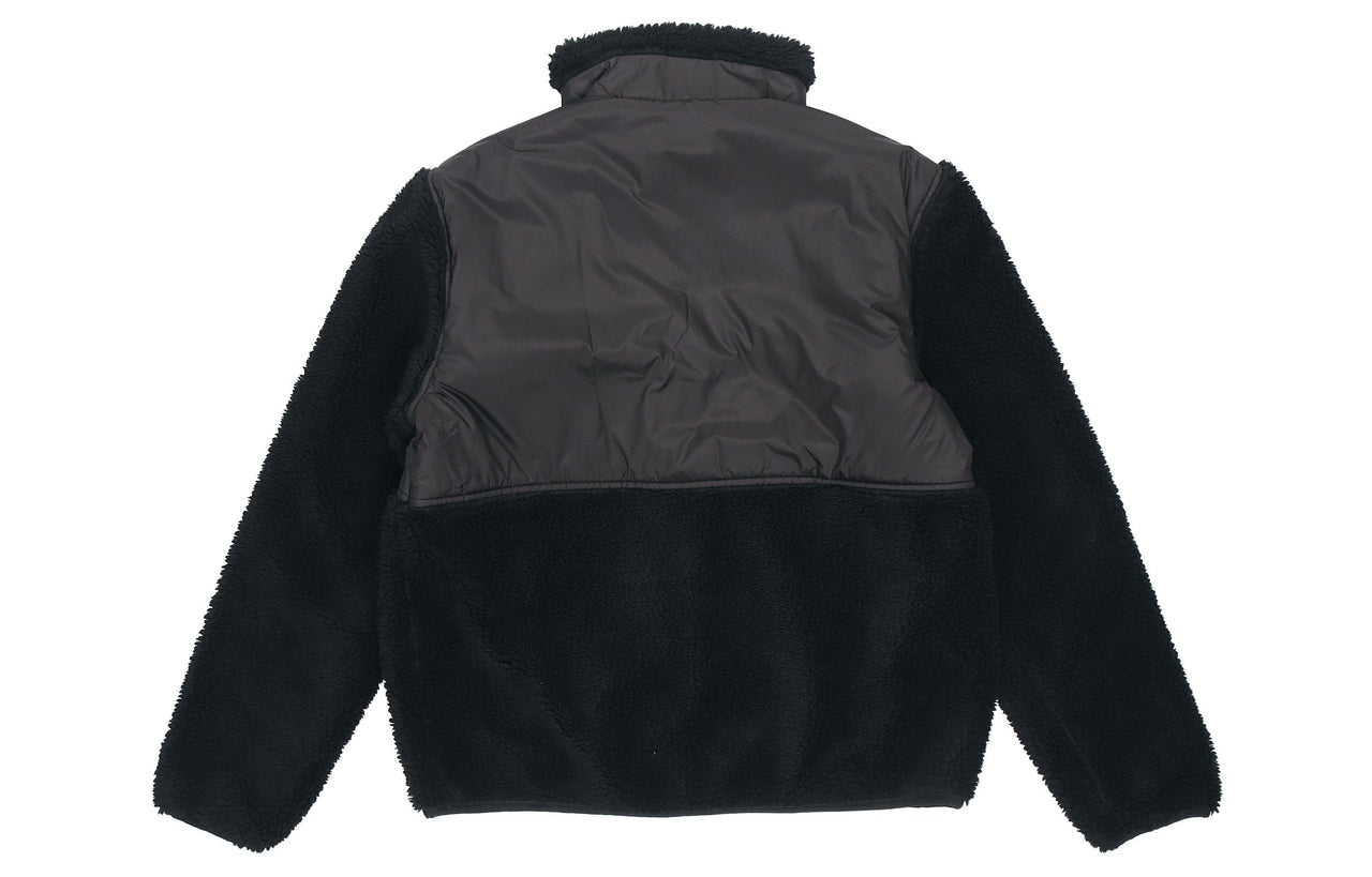 PUMA Sherpa Contrasting Colors Sports lamb's wool Stand Collar Logo Jacket Black 846325-01