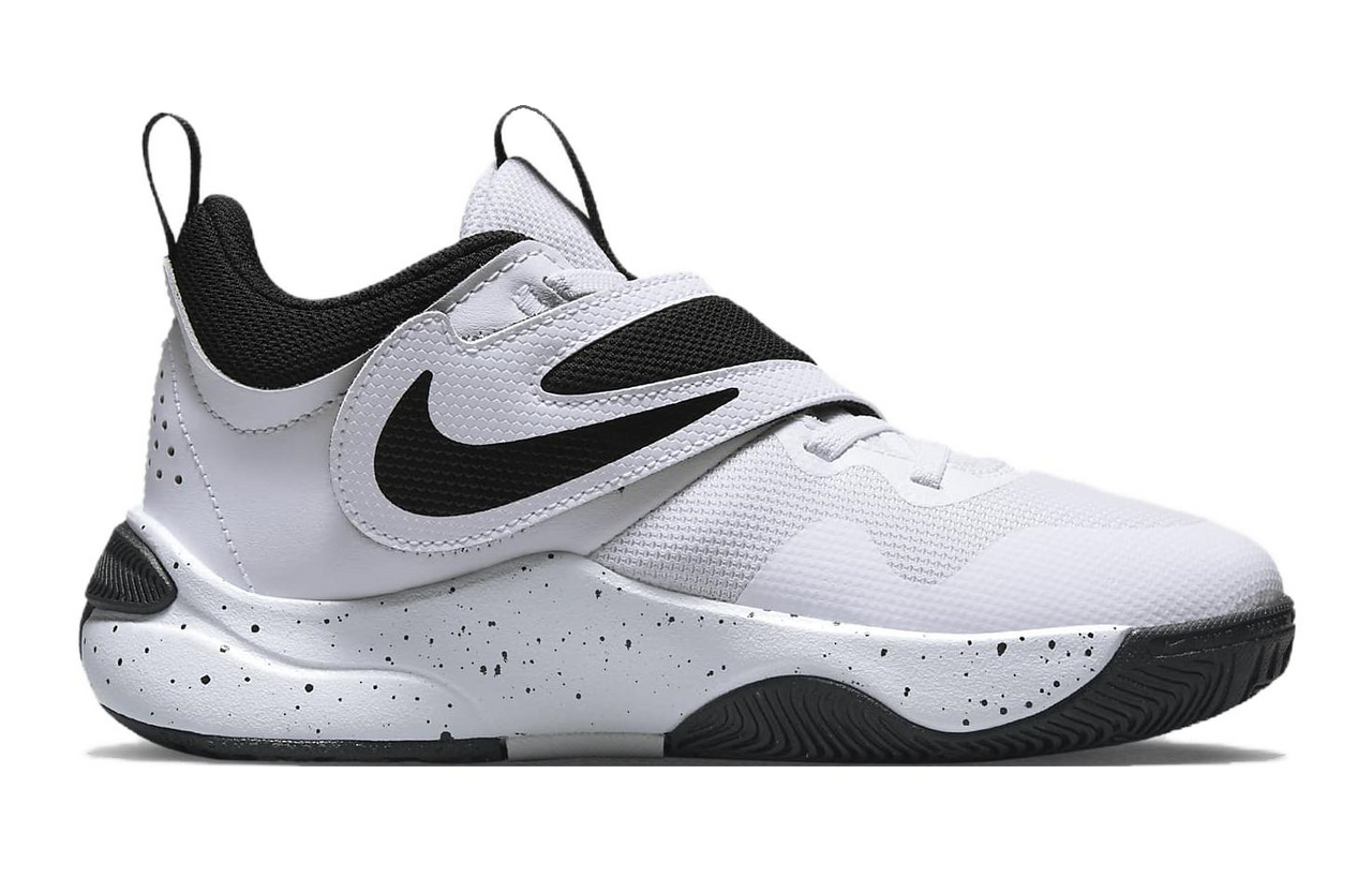 (GS) Nike Team Hustle D 11 Basketball Shoes 'White Black' DV8996-100