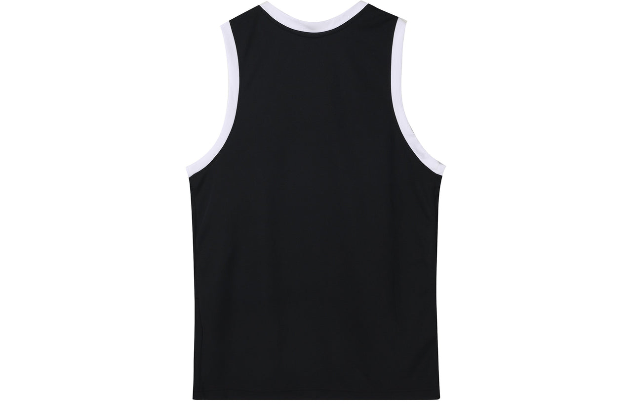 Men's Nike Large Logo Printing Sports Basketball Jersey/Vest Black DA1042-010