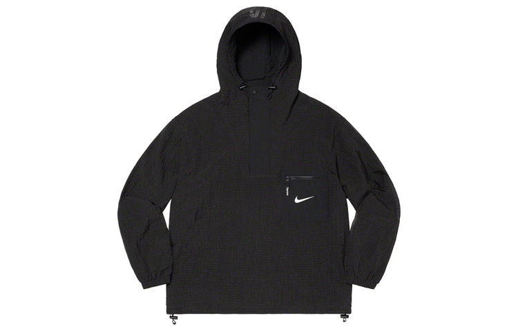 Supreme x Nike Jewel Reversible Ripstop Anorak Hoodie 'Black Red Grey' SUP-FW20-066