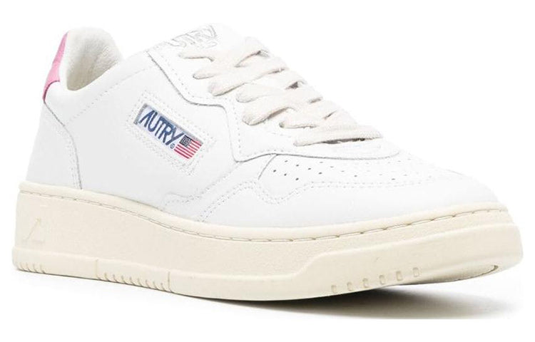 (WMNS) AUTRY Medalist low Leather 'White Pink' AULW-LL55
