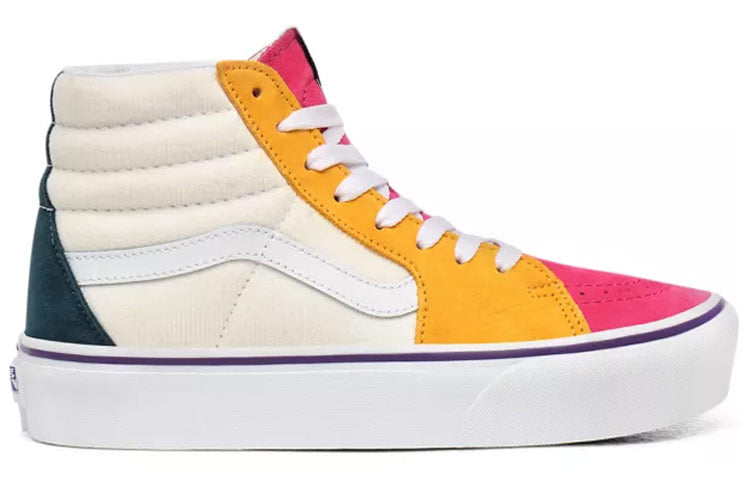 Vans Mini Cord SK8-HI Platform 2.0 White/Yellow/Red VN0A3TKNWVY